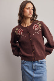 Florentine Floral Embroidered Cardigan - Westly