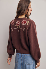 Florentine Floral Embroidered Cardigan - Westly