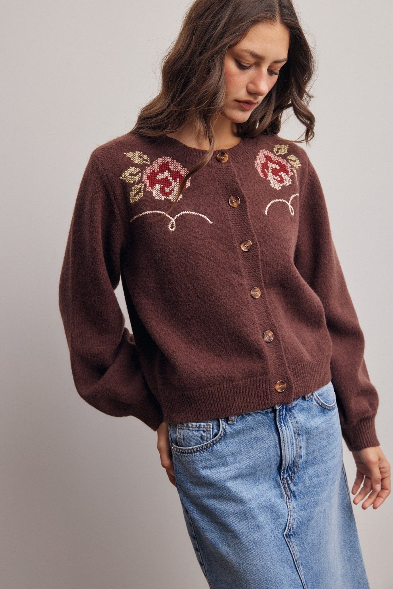 Florentine Floral Embroidered Cardigan - Westly