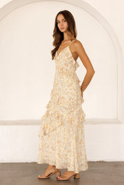 Floriane Cascading Ruffle Maxi Dress - Westly
