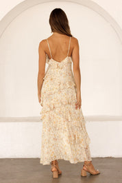 Floriane Cascading Ruffle Maxi Dress - Westly