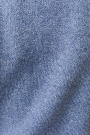 Florine Puff Sleeve Mock Neck Top - Dusty Blue
