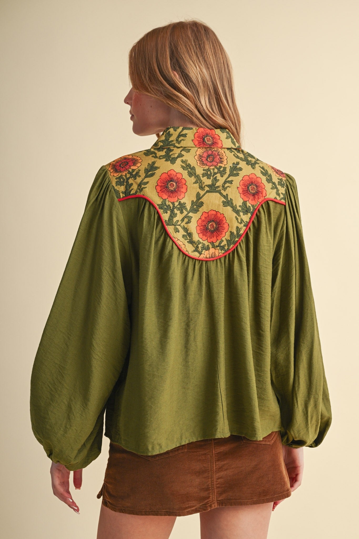 Folk Parade Floral Yoke Blouse - Westly