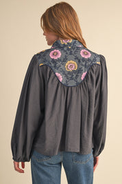 Folk Parade Floral Yoke Blouse - Westly