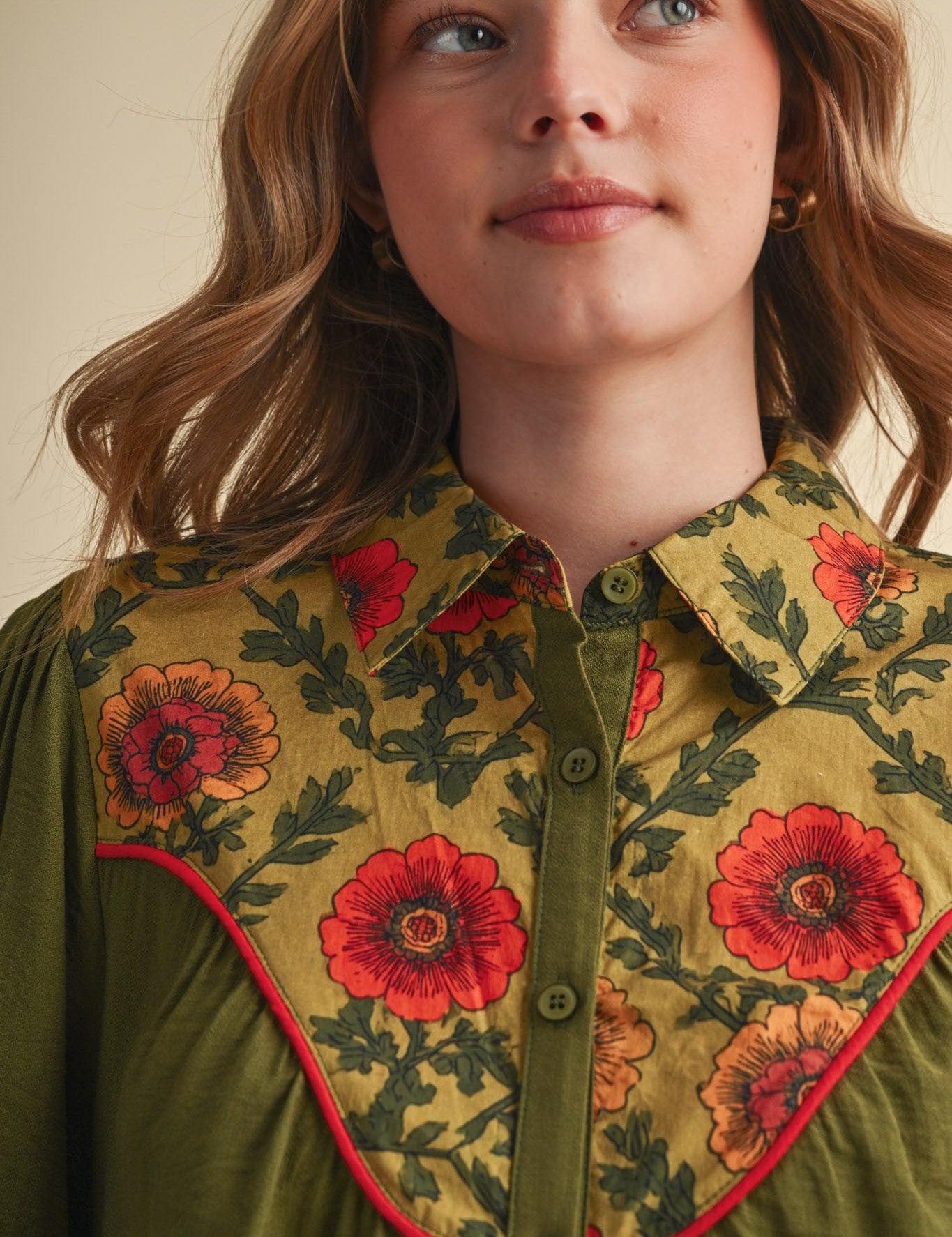 Folk Parade Floral Yoke Blouse - Westly