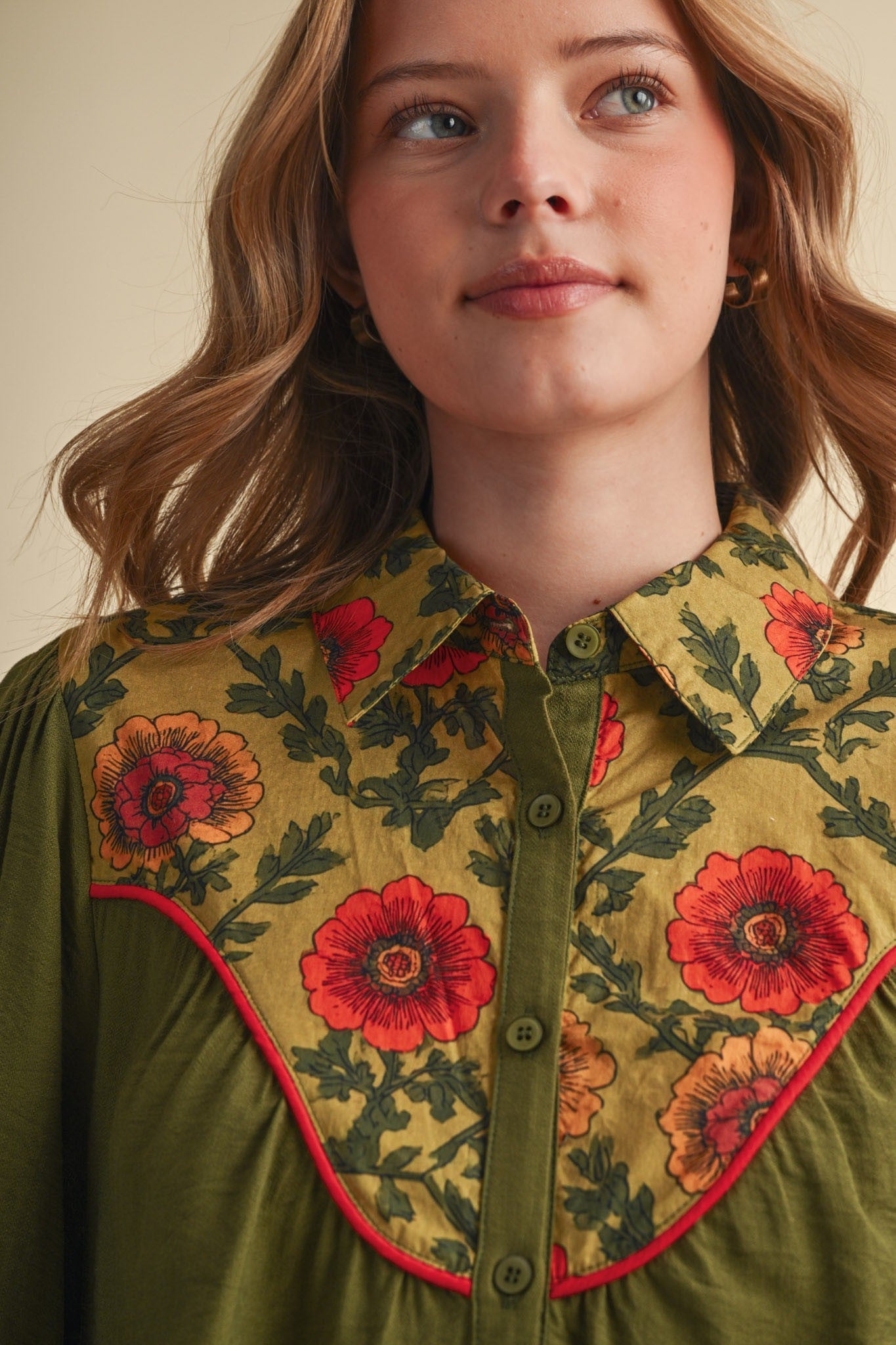 Folk Parade Floral Yoke Blouse - Westly
