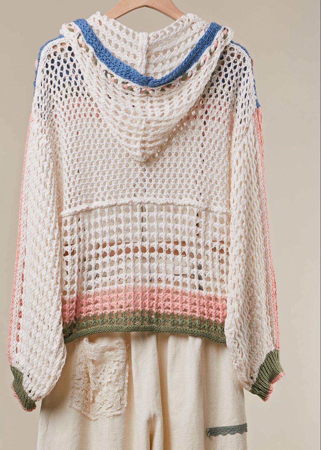 Folklore Zip - Up Hooded Crochet Cardigan - Westly
