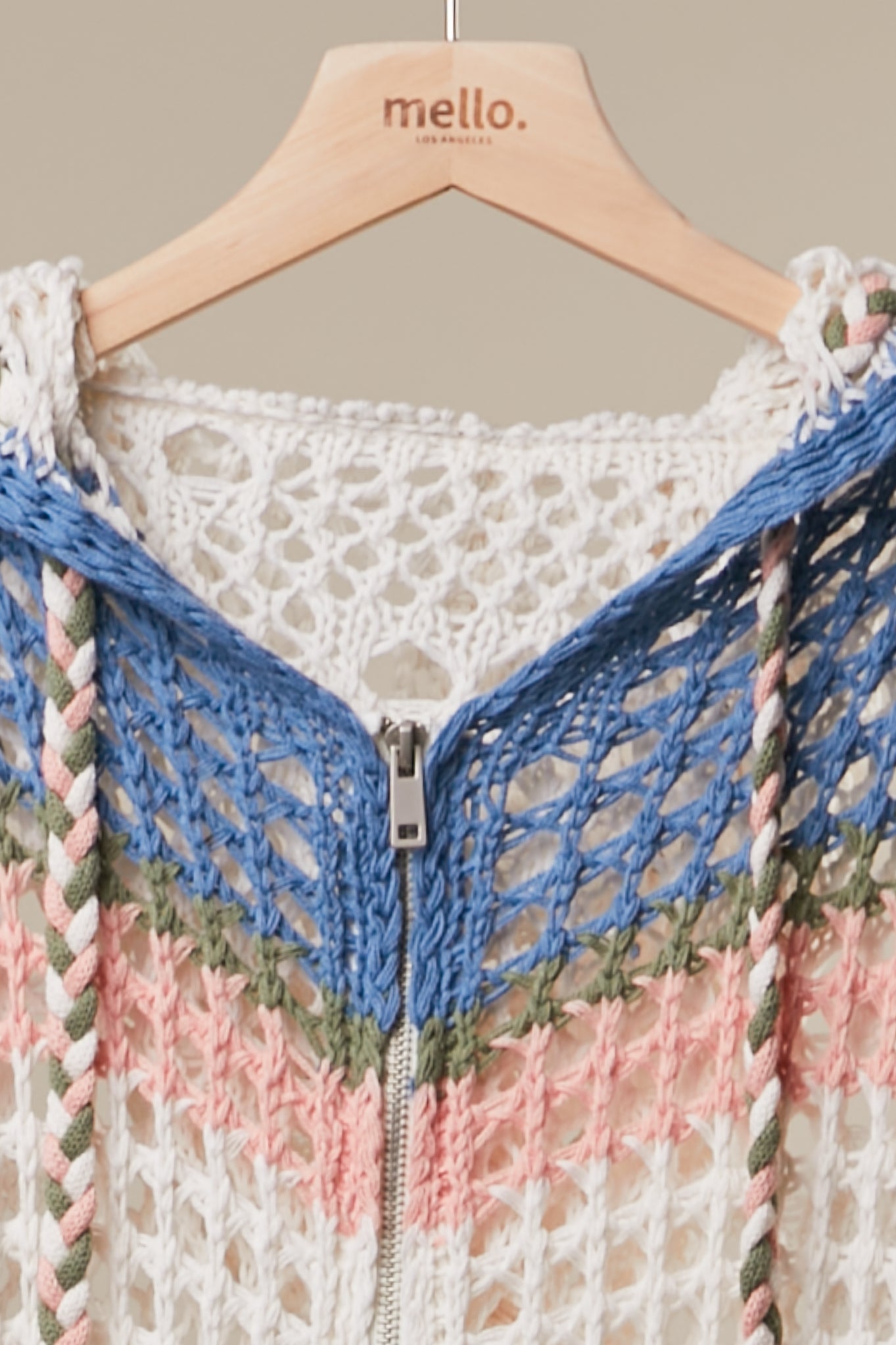 Folklore Zip - Up Hooded Crochet Cardigan - Westly