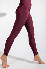 Footwork Double-Seam High Rise Leggings in Cassis, photo 1