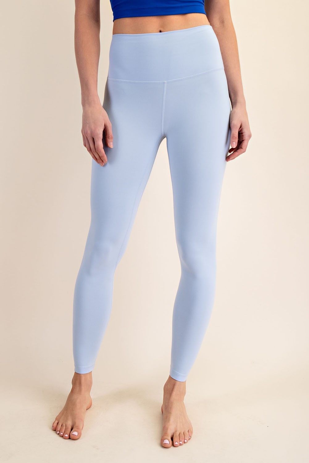 Footwork Double-Seam High Rise Leggings in Pastel Blue, photo 1