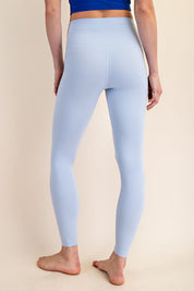 Footwork Double-Seam High Rise Leggings in Pastel Blue, photo 2