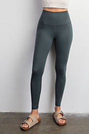 Footwork Double-Seam High Rise Leggings in Smoked Spruce, photo 1