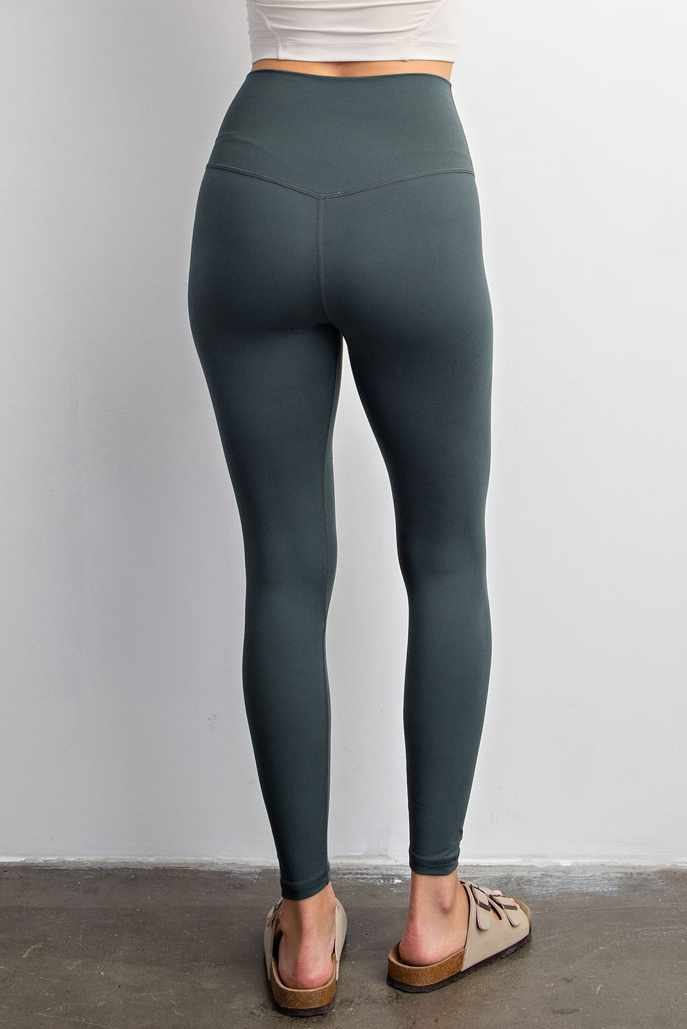 Footwork Double-Seam High Rise Leggings in Smoked Spruce, photo 2