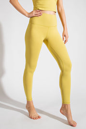 Footwork Double-Seam High Rise Leggings in Yellow Pear, photo 1
