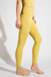 Footwork Double-Seam High Rise Leggings in Yellow Pear, photo 2
