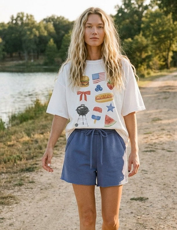 Fourth Of July Collage Graphic Tee - Westly