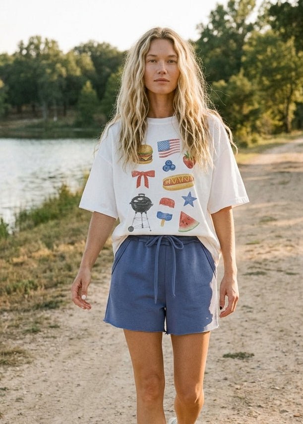 Fourth Of July Collage Graphic Tee - Westly