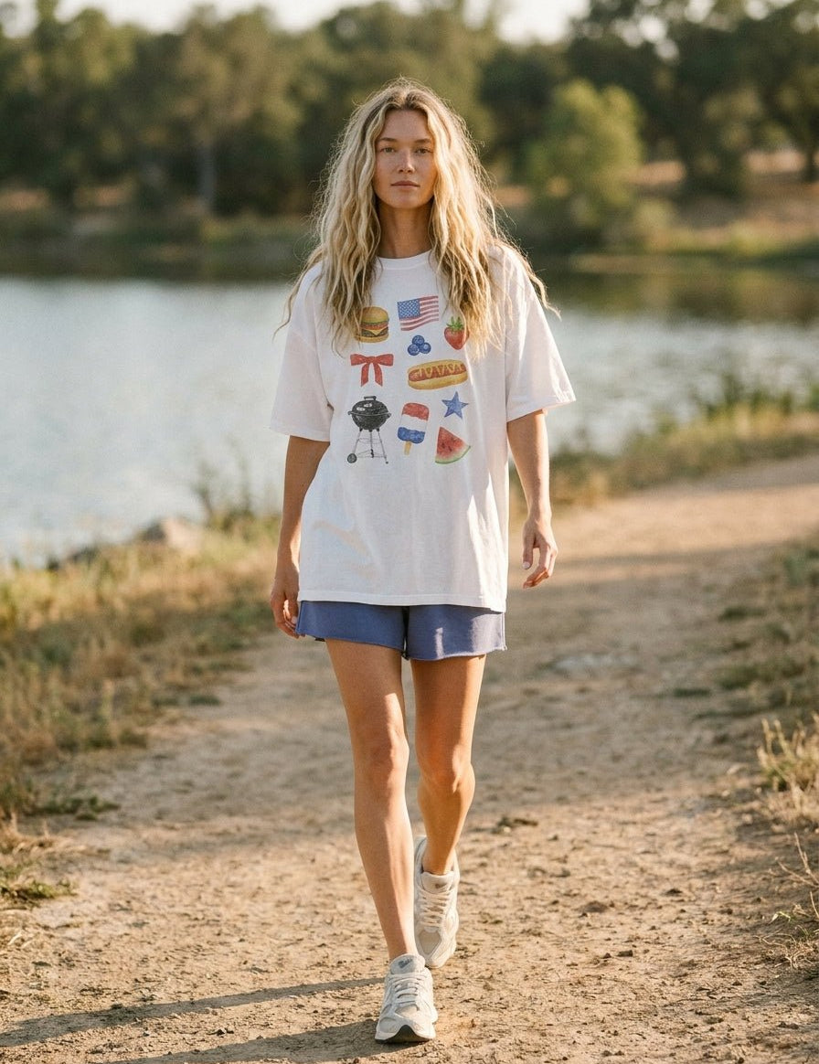 Fourth Of July Collage Graphic Tee - Westly