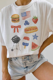 Fourth Of July Collage Graphic Tee - Westly
