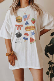 Fourth Of July Collage Graphic Tee - Westly