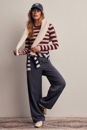 Frame of Mind Herringbone Wide Leg Pants - Westly