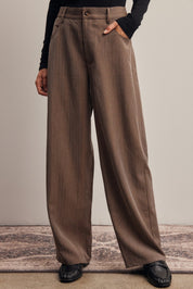 Frame of Mind Herringbone Wide Leg Pants - Westly