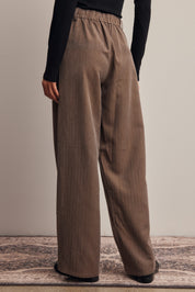 Frame of Mind Herringbone Wide Leg Pants in Mocha, photo 5