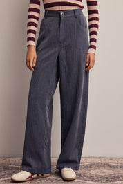 Frame of Mind Herringbone Wide Leg Pants in Navy, photo 2