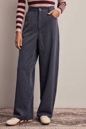 Frame of Mind Herringbone Wide Leg Pants in Navy, photo 3
