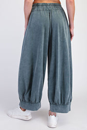 Free Flow Washed Cotton Balloon Pants - Westly