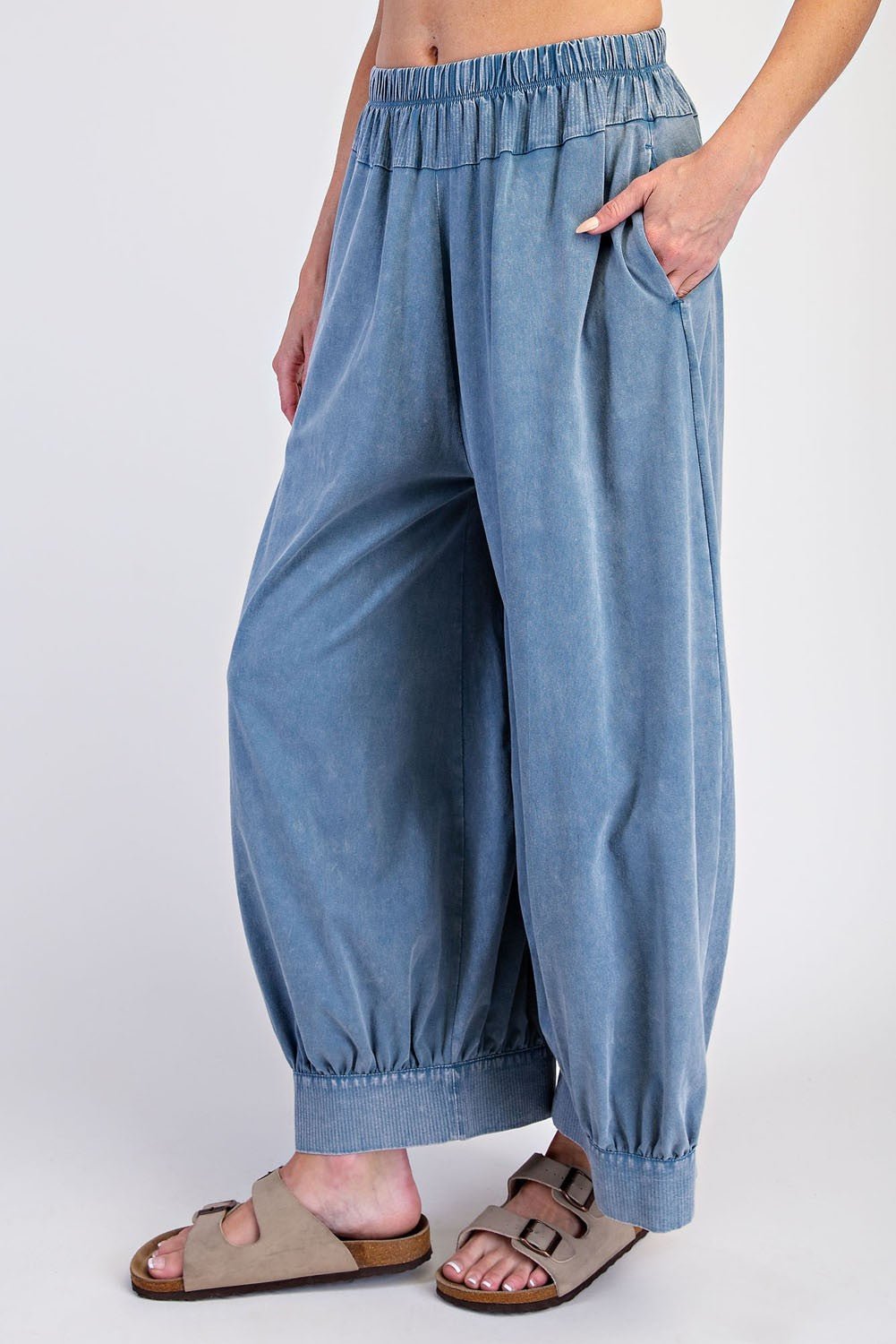Free Flow Washed Cotton Balloon Pants - Westly