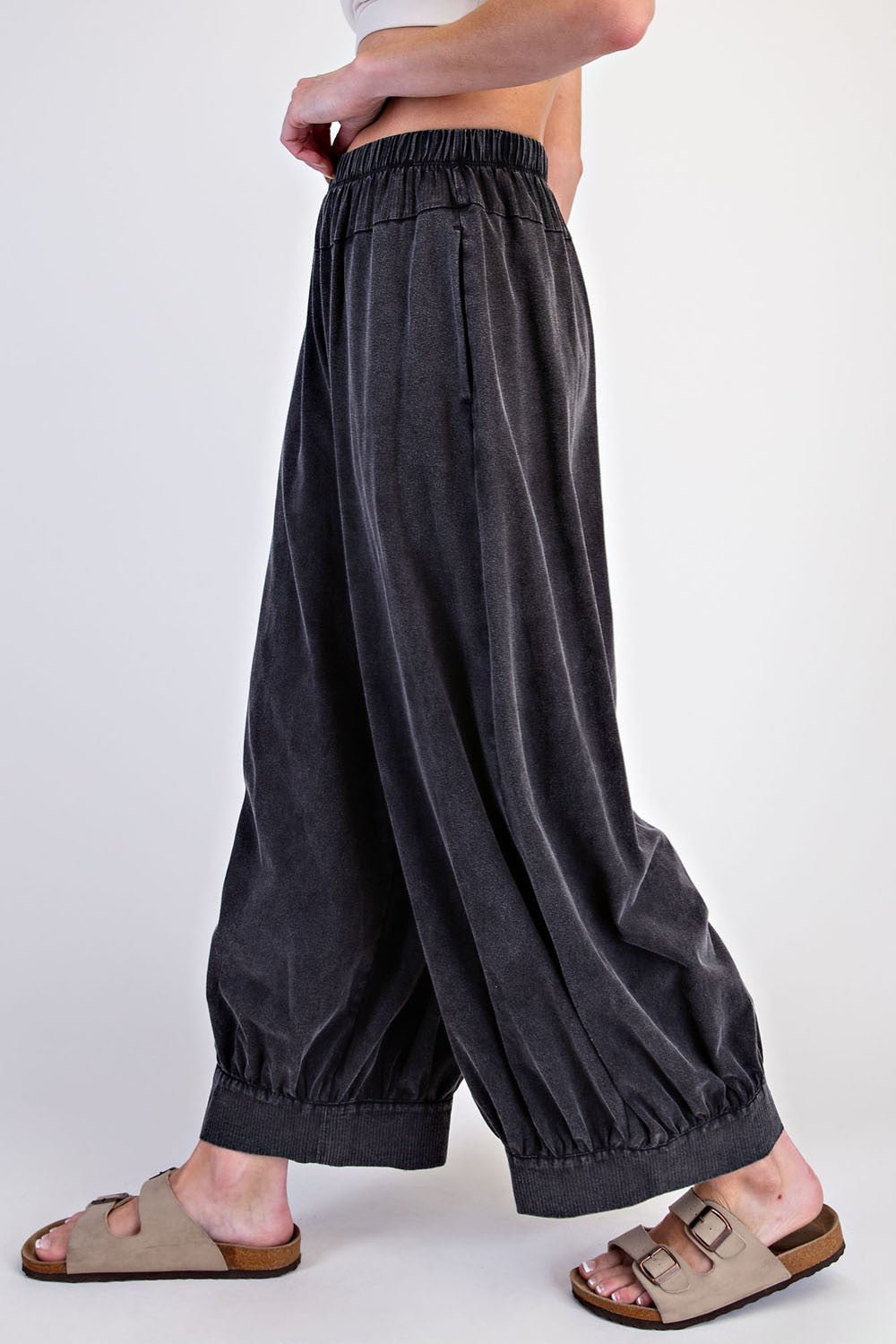 Free Flow Washed Cotton Balloon Pants - Westly