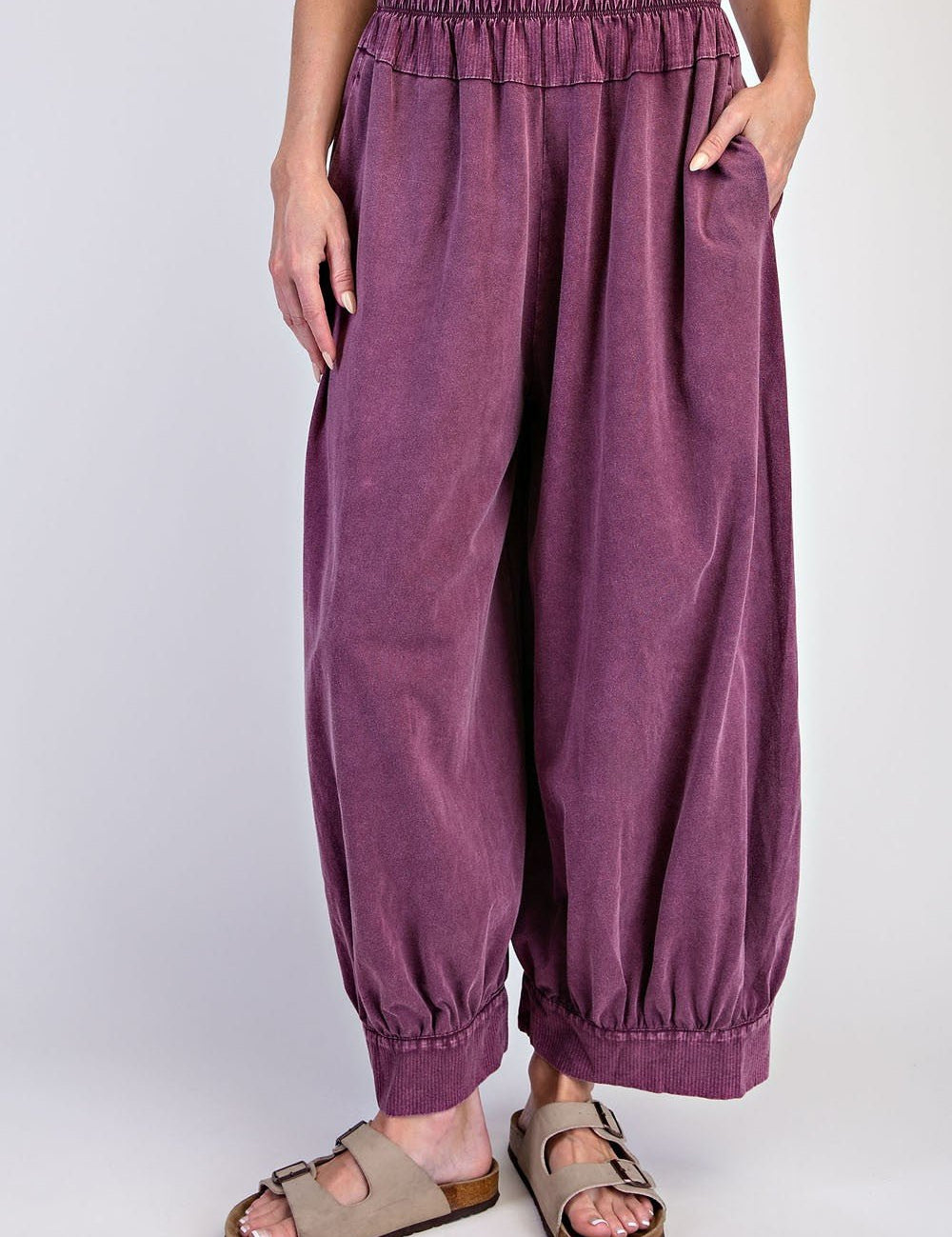 Free Flow Washed Cotton Balloon Pants - Westly