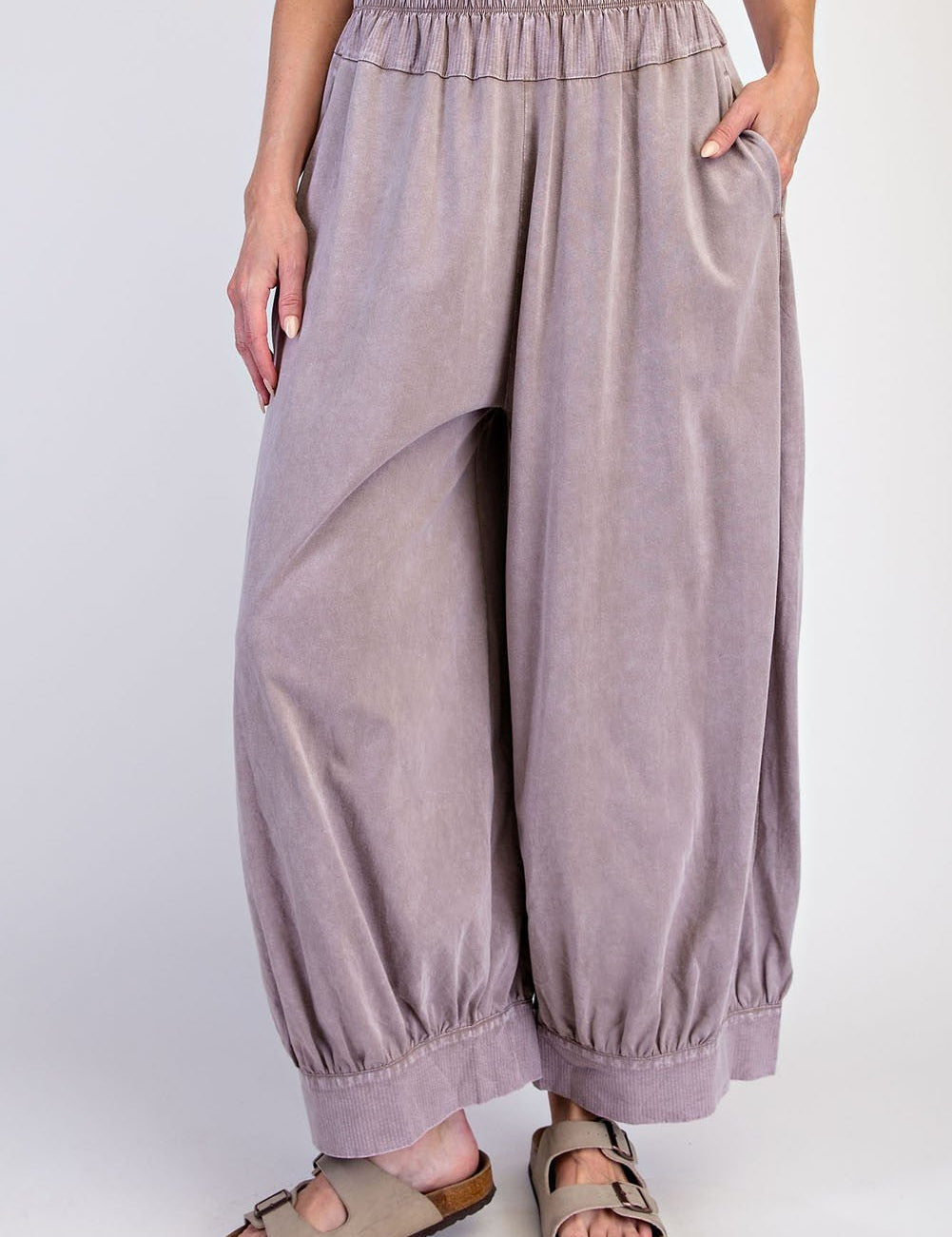 Free Flow Washed Cotton Balloon Pants - Westly