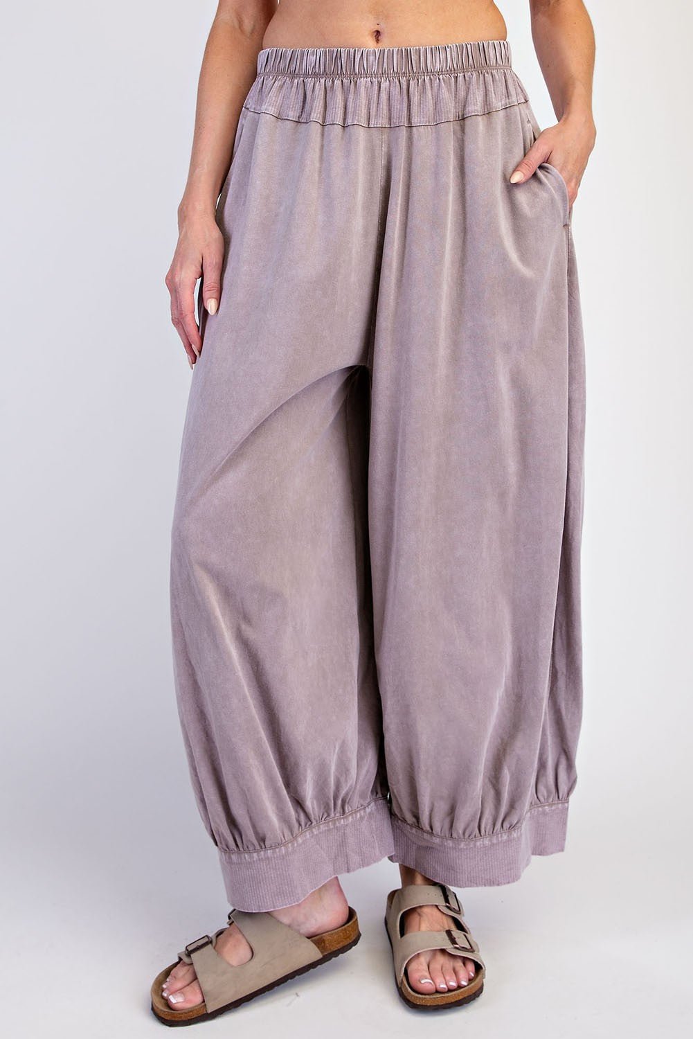 Free Flow Washed Cotton Balloon Pants - Westly