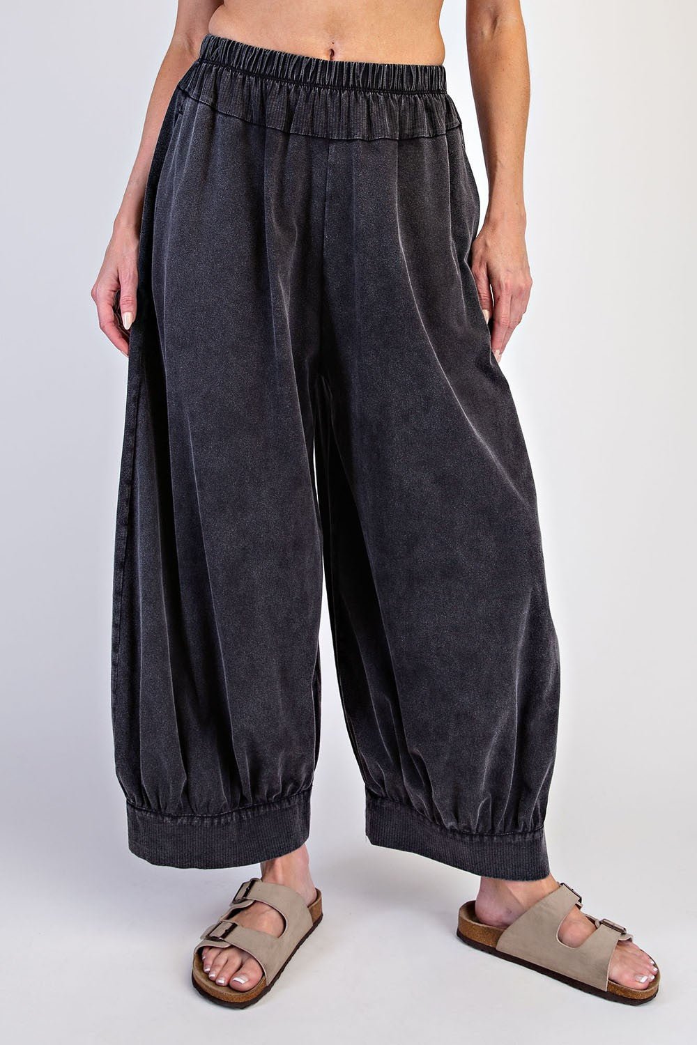 Free Flow Washed Cotton Balloon Pants - Westly