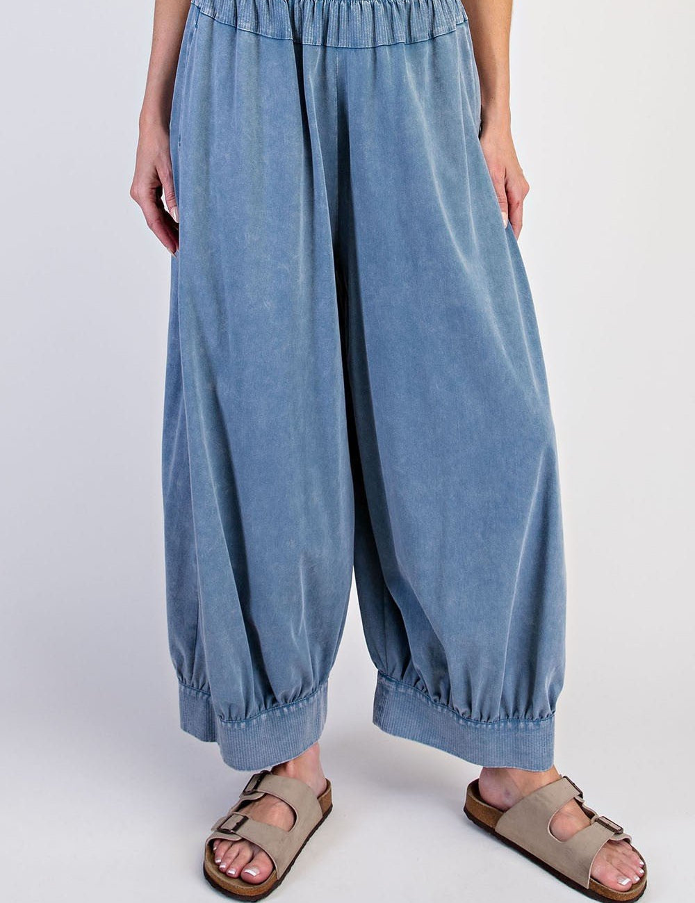 Free Flow Washed Cotton Balloon Pants - Westly