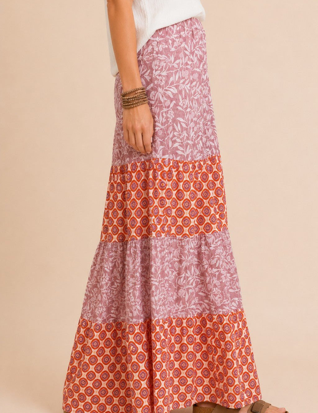 Free Time Mixed Floral Wide Leg Pants - Westly