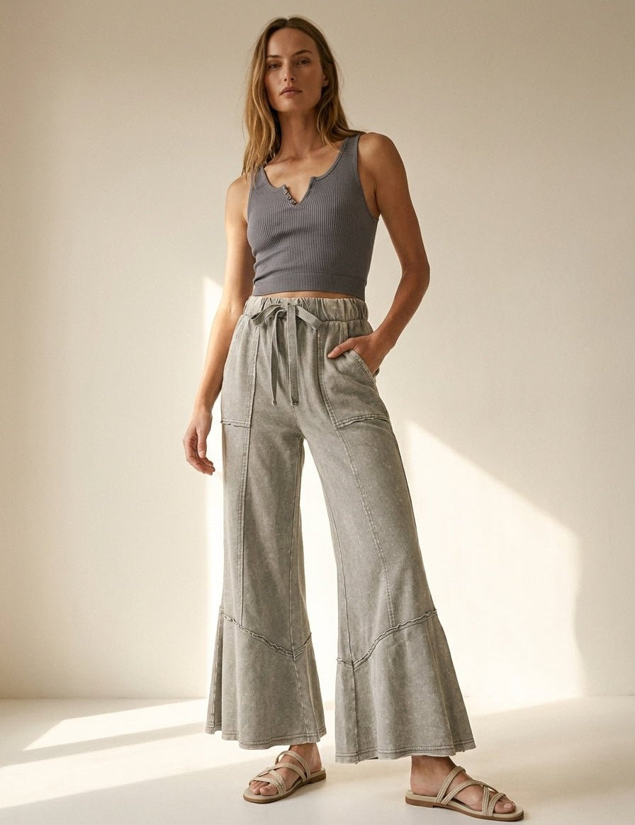 Freeform French Terry Exposed Seam Pants - Westly