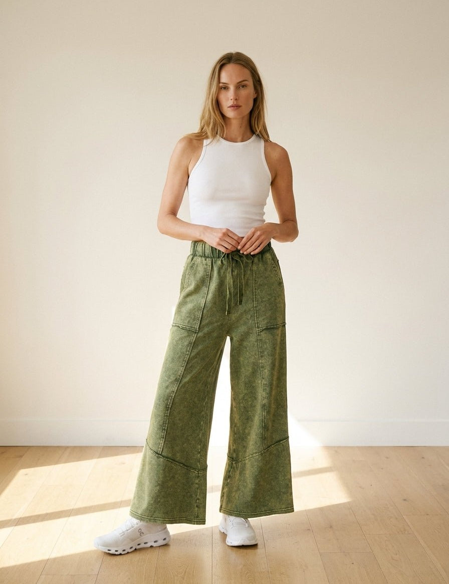 Freeform French Terry Exposed Seam Pants - Westly