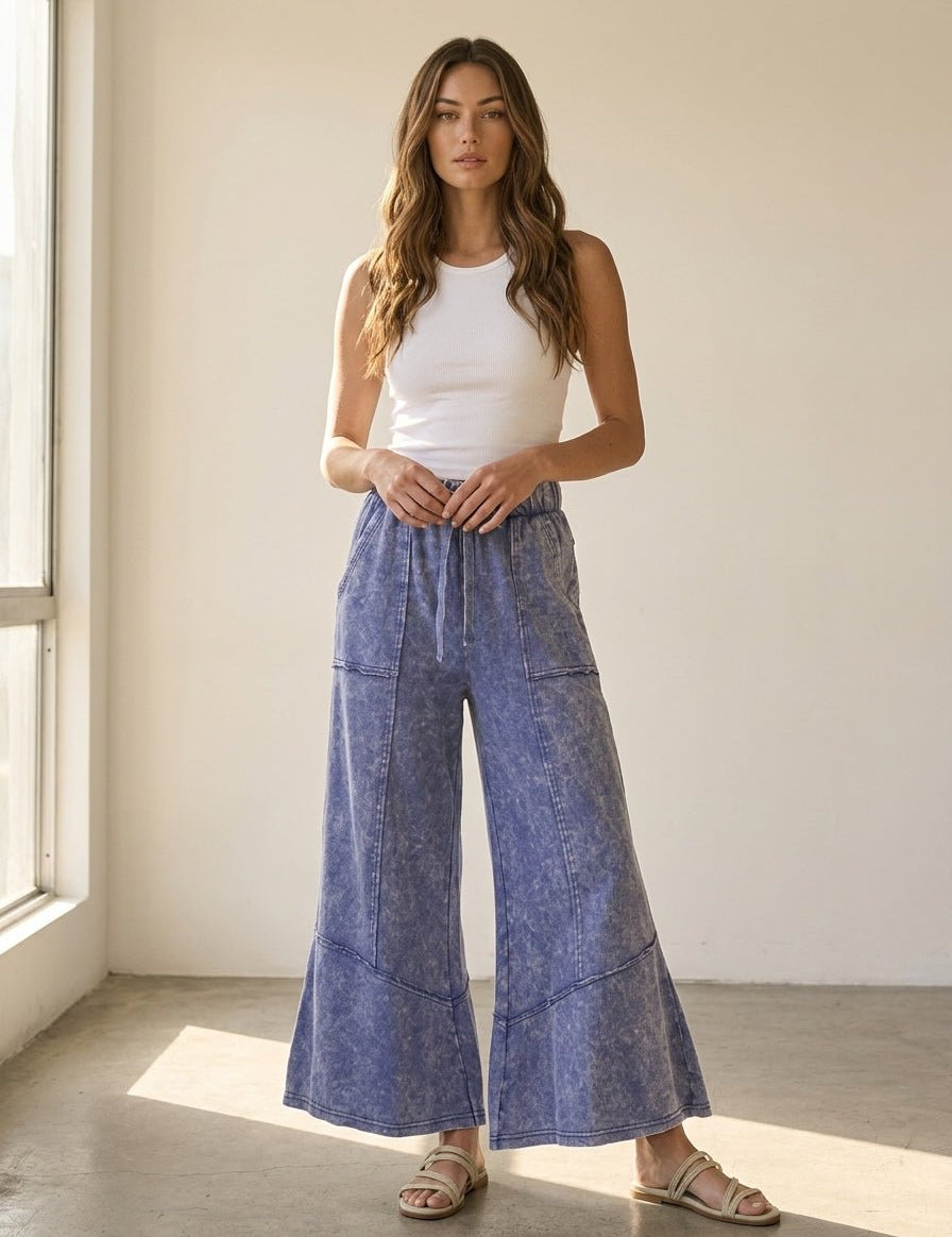Freeform French Terry Exposed Seam Pants - Westly