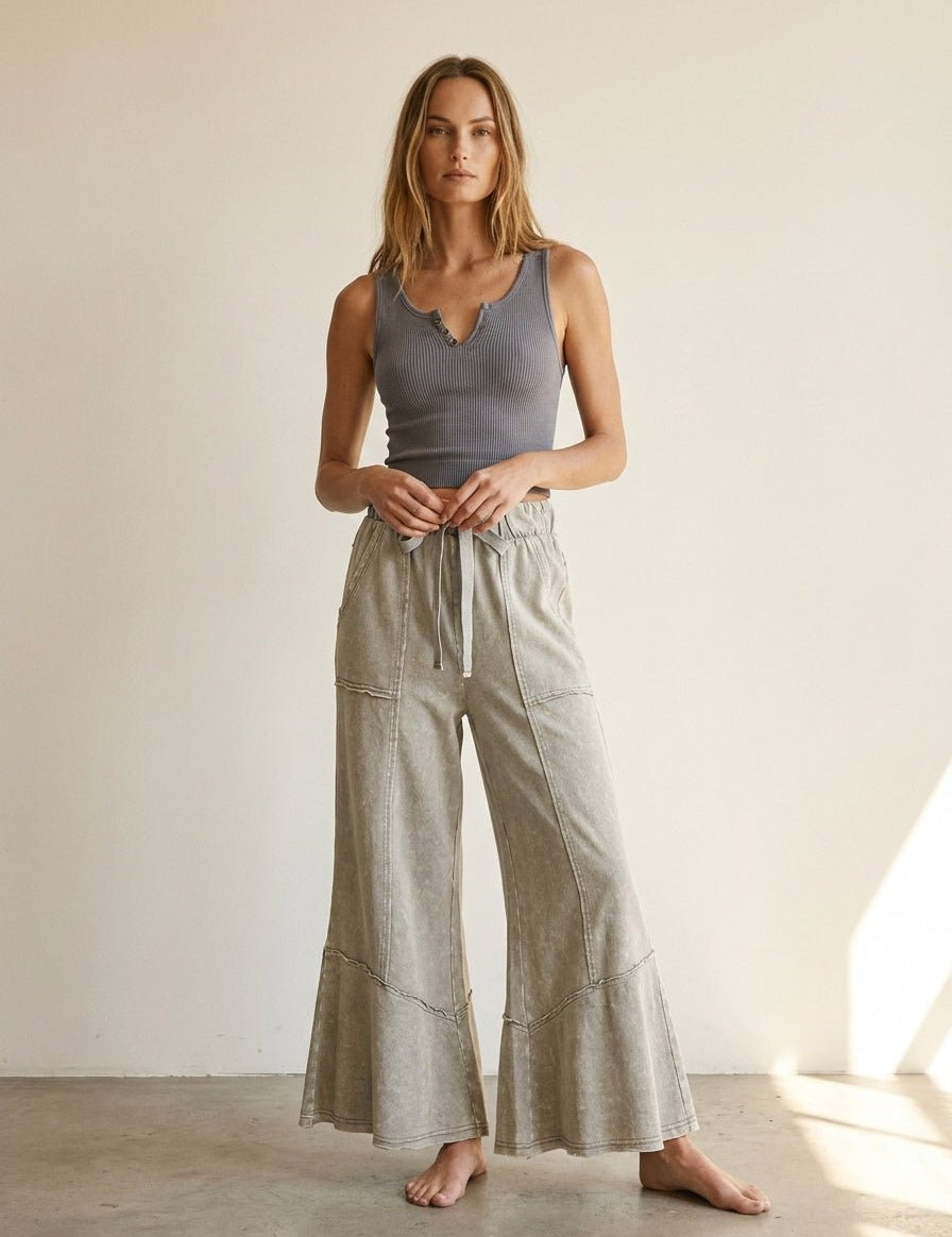 Freeform French Terry Exposed Seam Pants - Westly