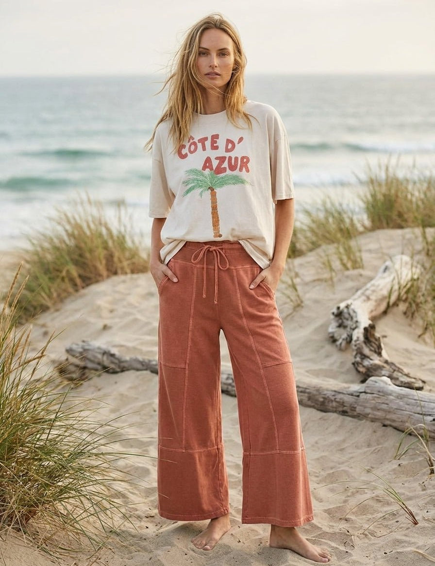 French Riviera Oversized Graphic Tee - Westly