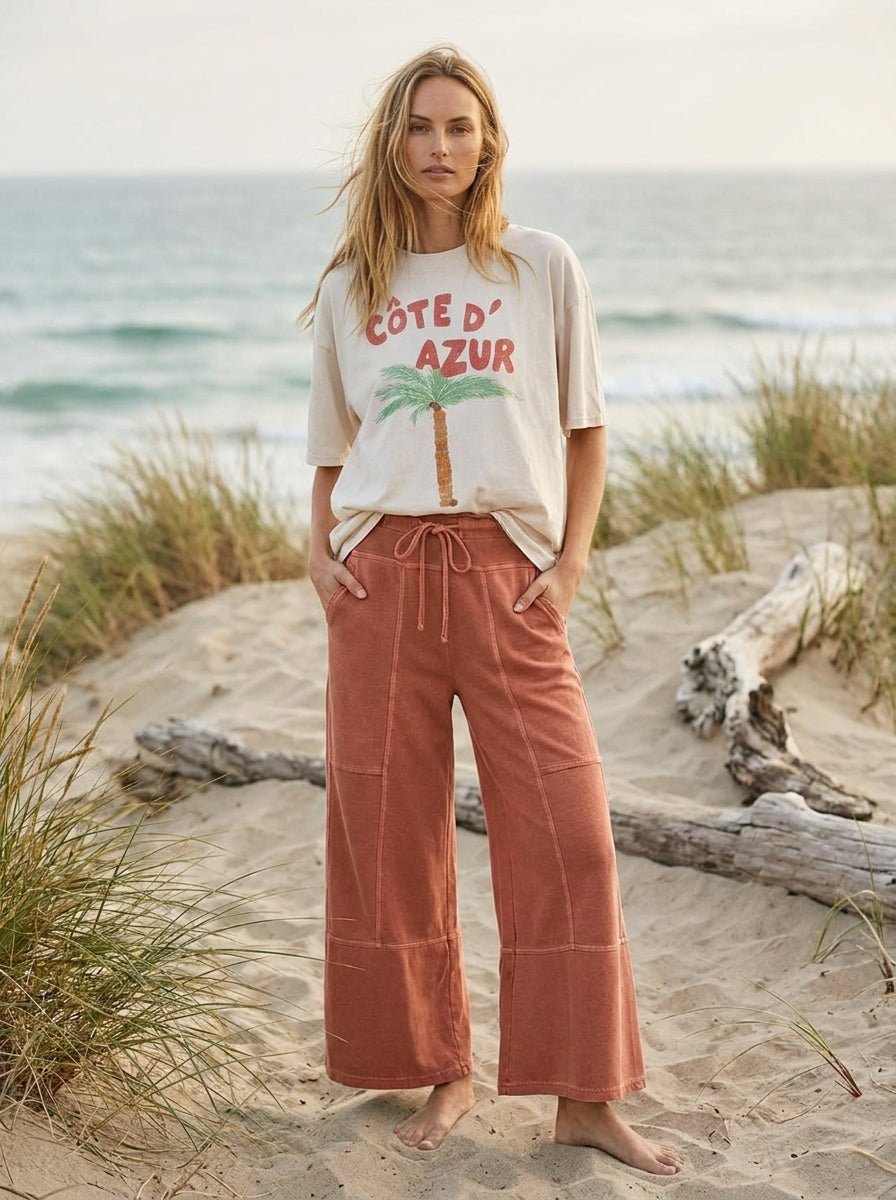 French Riviera Oversized Graphic Tee - Westly