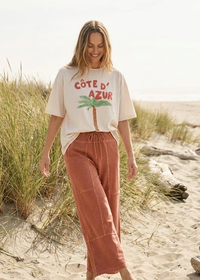 French Riviera Oversized Graphic Tee - Westly