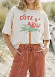 French Riviera Oversized Graphic Tee - Westly