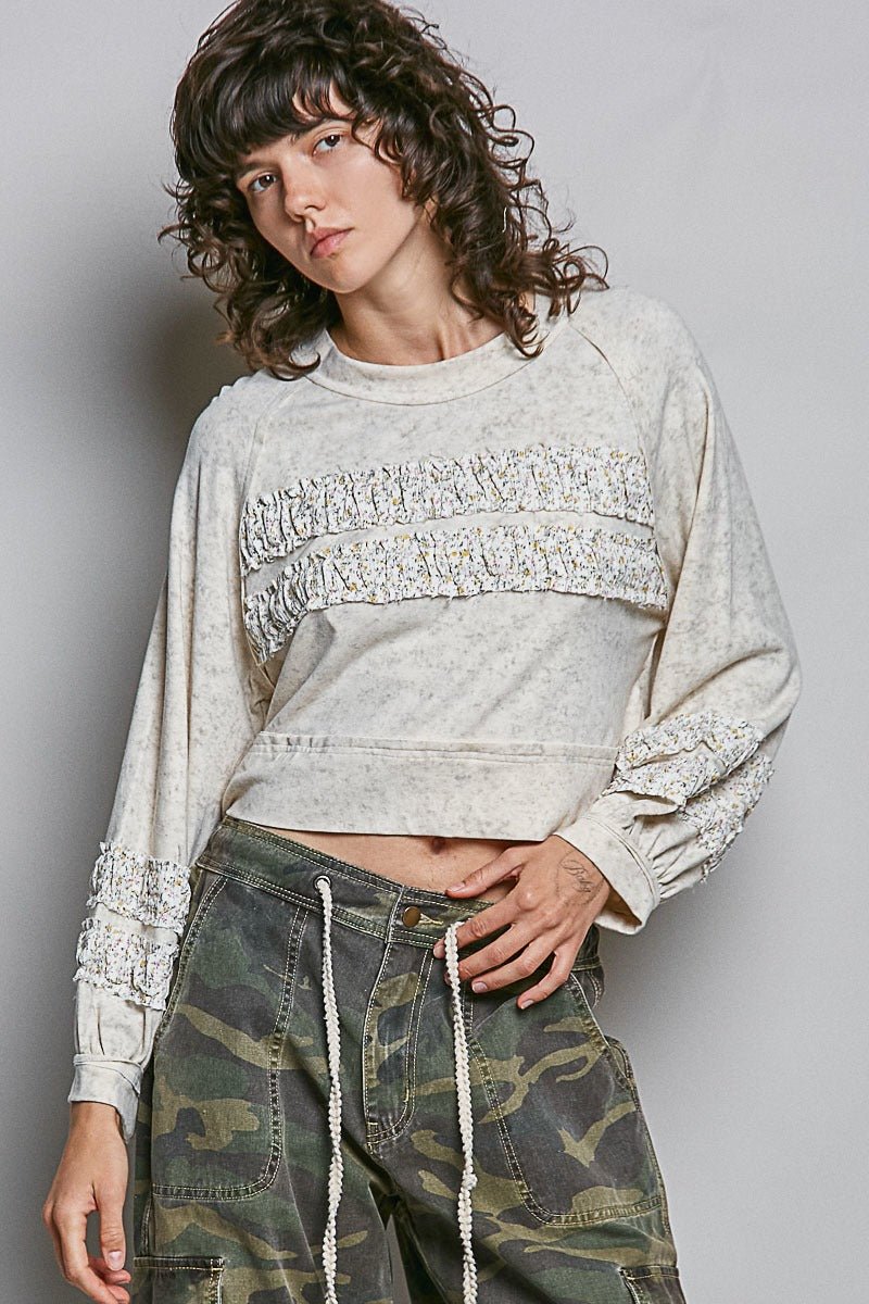 Frill Seeker Balloon Sleeve Top - Westly