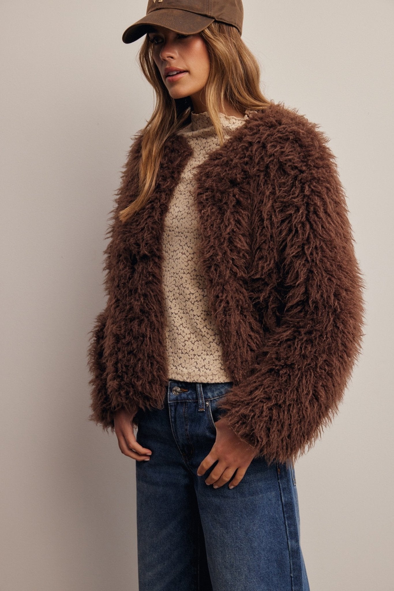 Frostbite Shaggy Faux Fur Jacket - Westly