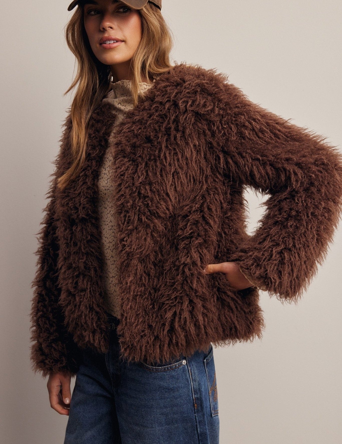 Frostbite Shaggy Faux Fur Jacket - Westly