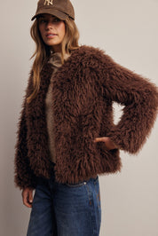 Frostbite Shaggy Faux Fur Jacket - Westly
